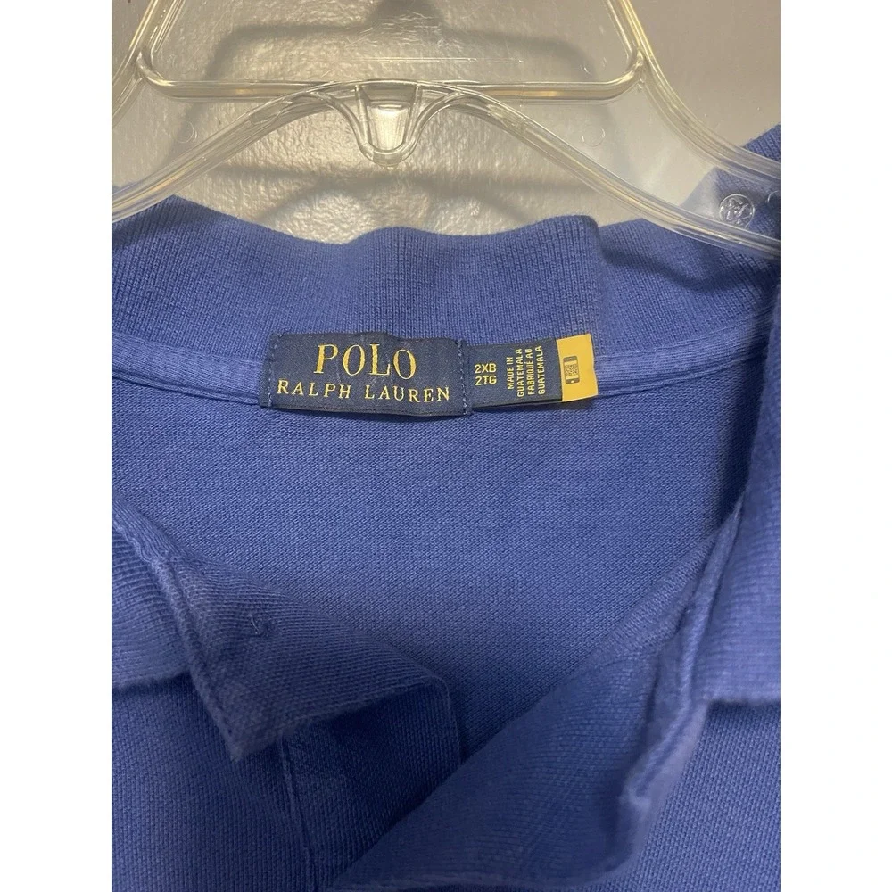 Polo Ralph Lauren Classic Fit Men's Size 2XL Blue Polo Short Sleeve Big & Tall